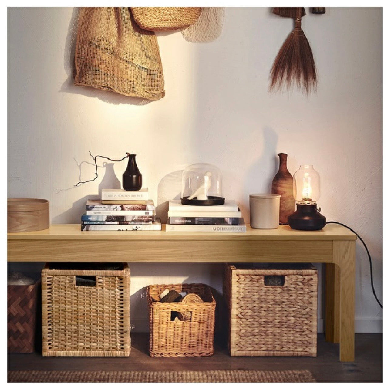 EKEDALEN ベンチ 【多用途・新生活・おしゃれ収納ベンチ】